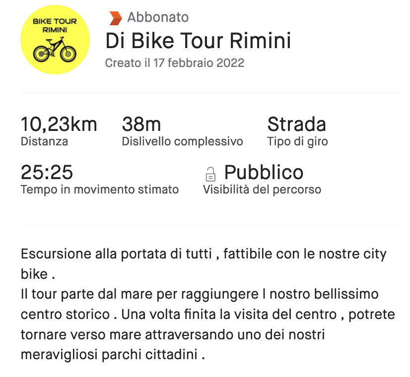 Persorsi - Bike Tour Rimini